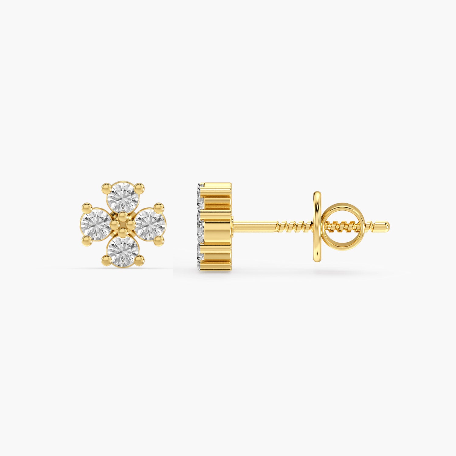 Diamond Petal Earrings - Moena
