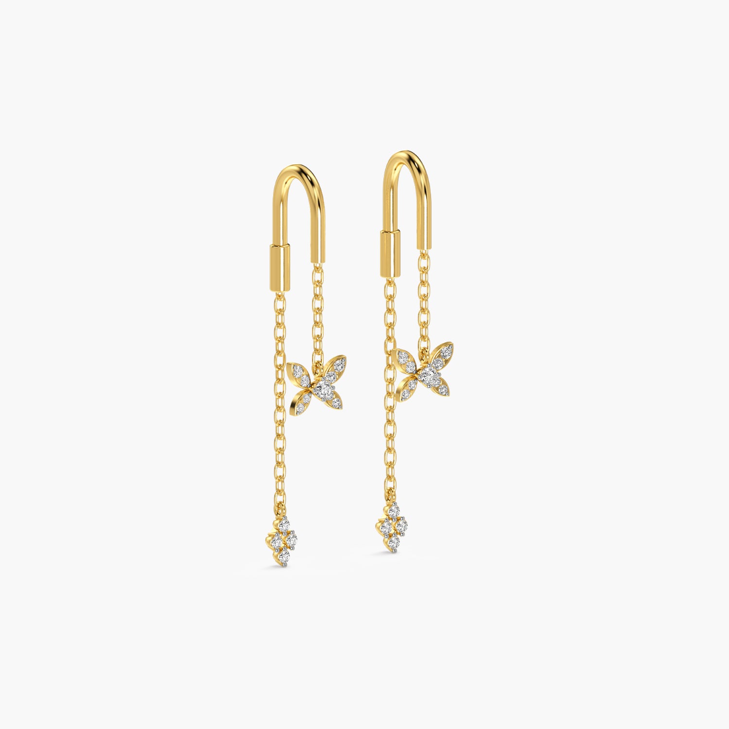 Flutter Chain Lab-Grown Diamond Earrings - Moena