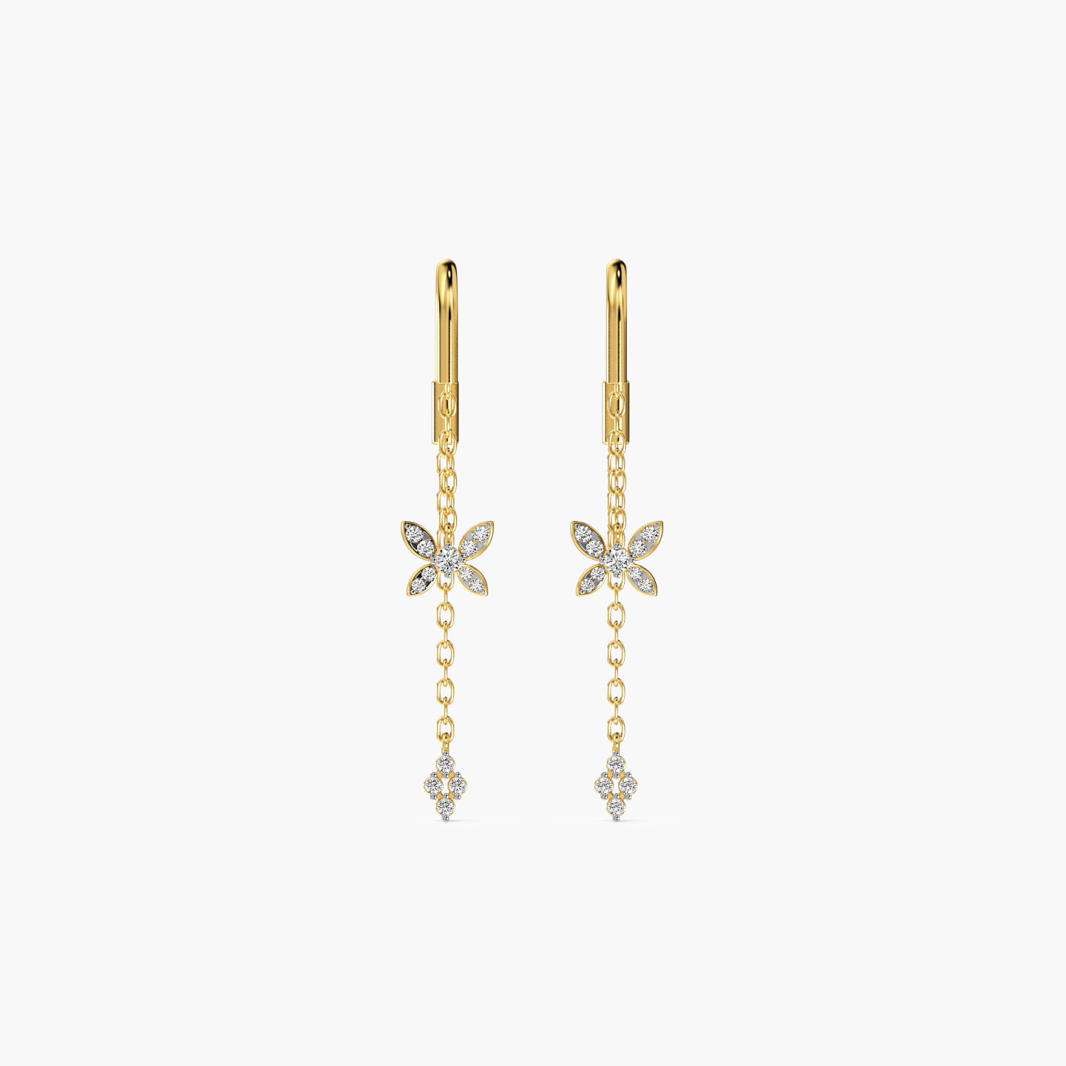Flutter Chain Lab-Grown Diamond Earrings - Moena