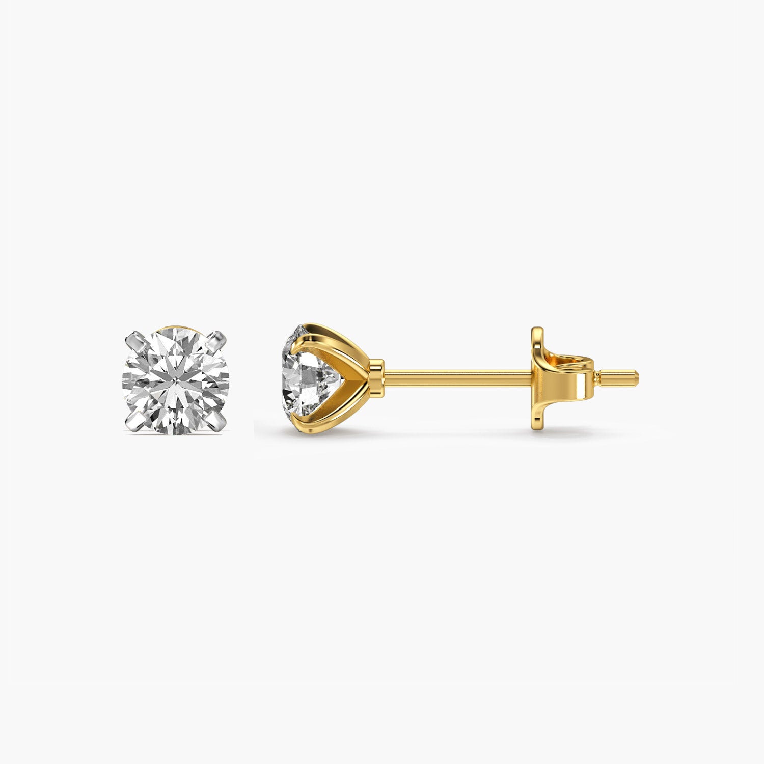 Classic Round Lab-Grown Diamond Studs - Moena