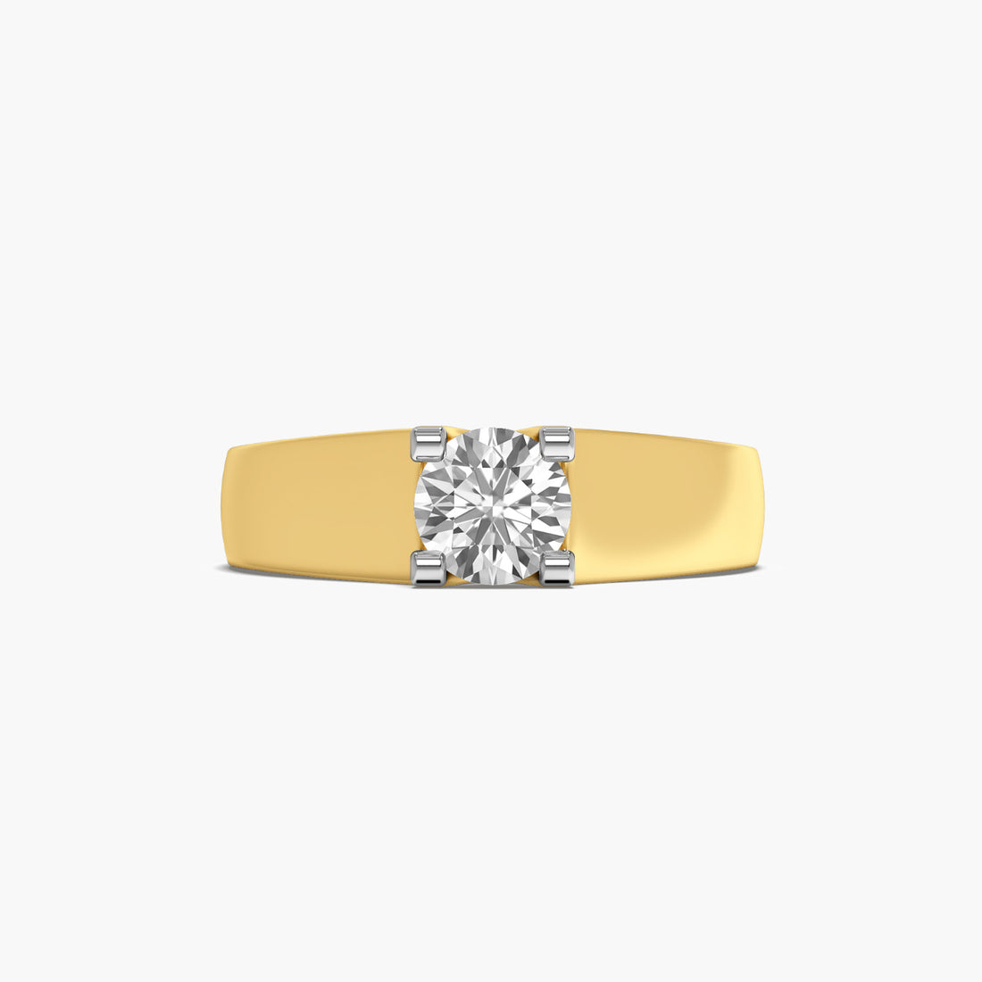 Majestic Valor Ring - Top View in Yellow Gold - Diamond Ring by Moena