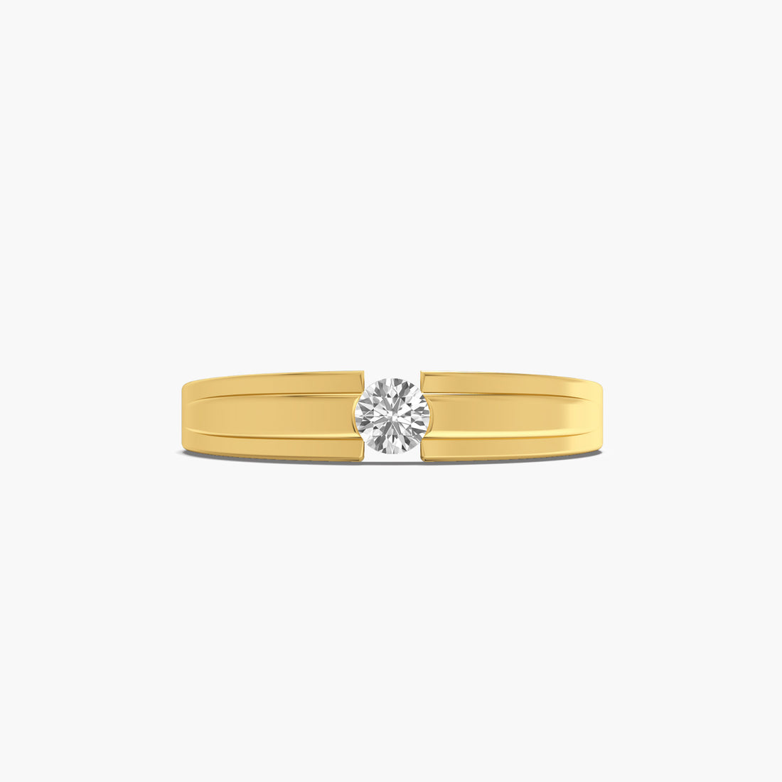 Apex Brilliance Ring - Top View in Yellow Gold - Diamond Ring by Moena