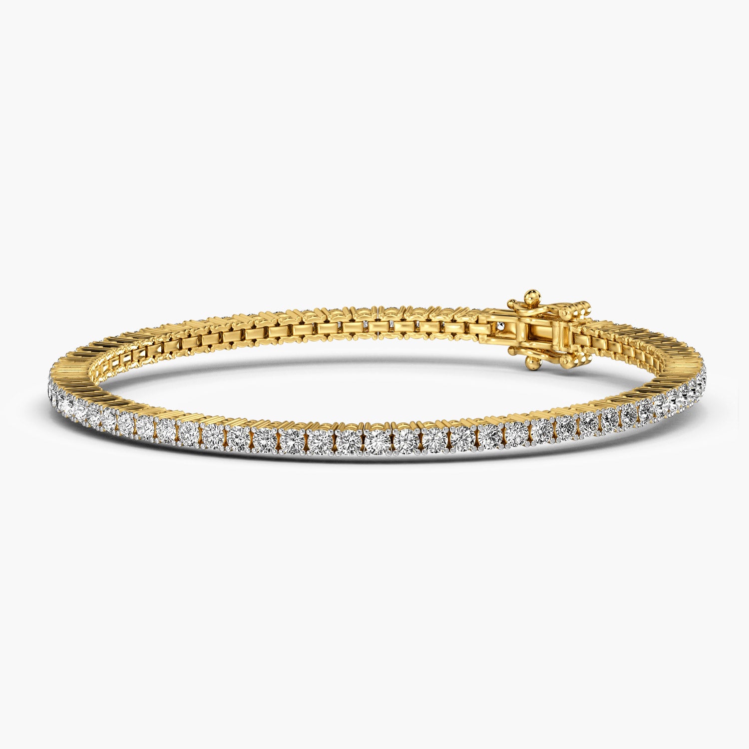 Grace Line 0.03 ct Diamond Tennis Bracelet