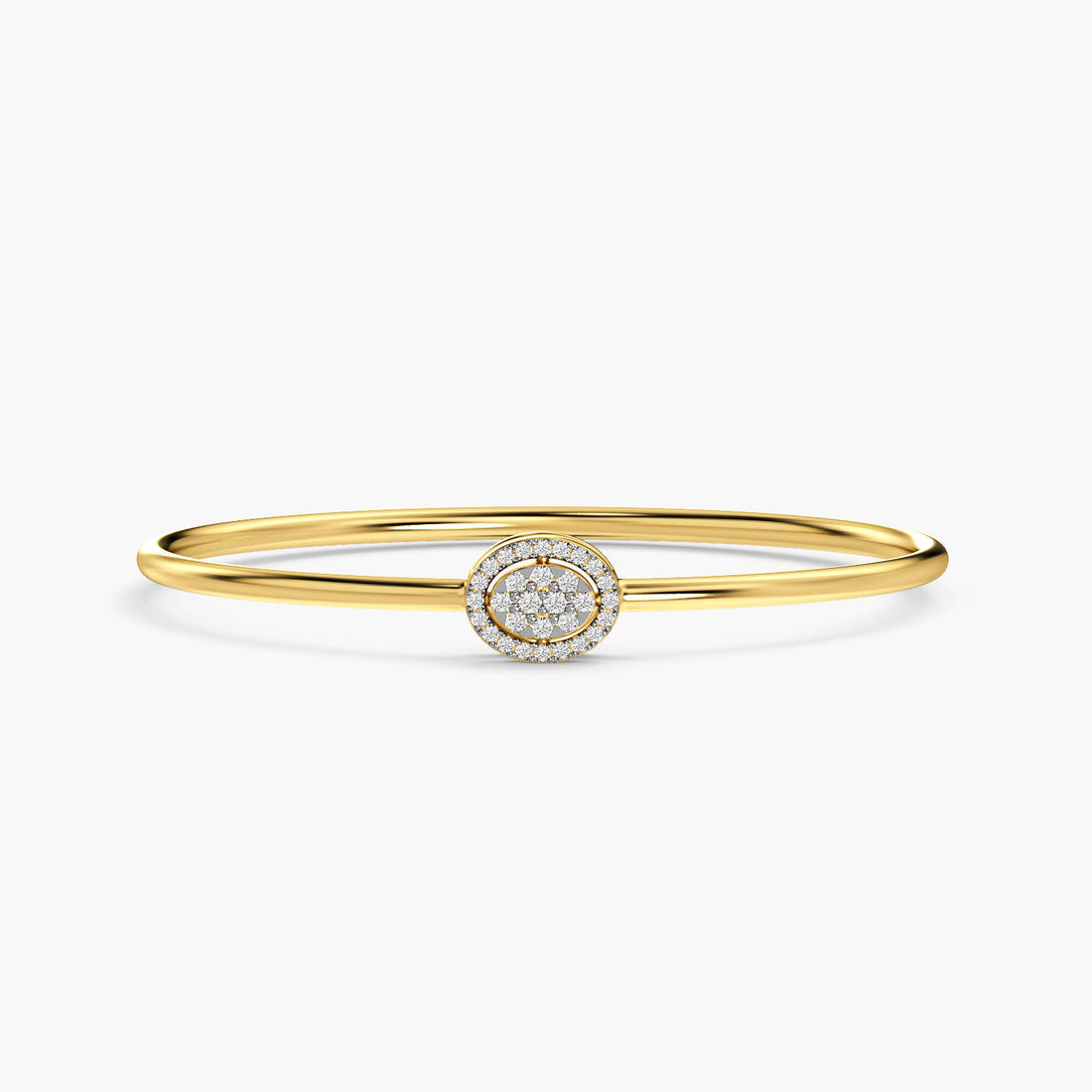 Regent Glow Bracelet - Top View in Yellow Gold - Diamond Bracelet by Moena