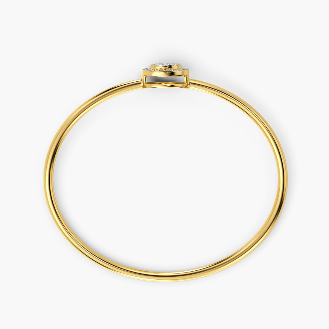 Regent Glow Bracelet - Standard View in Yellow Gold - Diamond Bracelet by Moena
