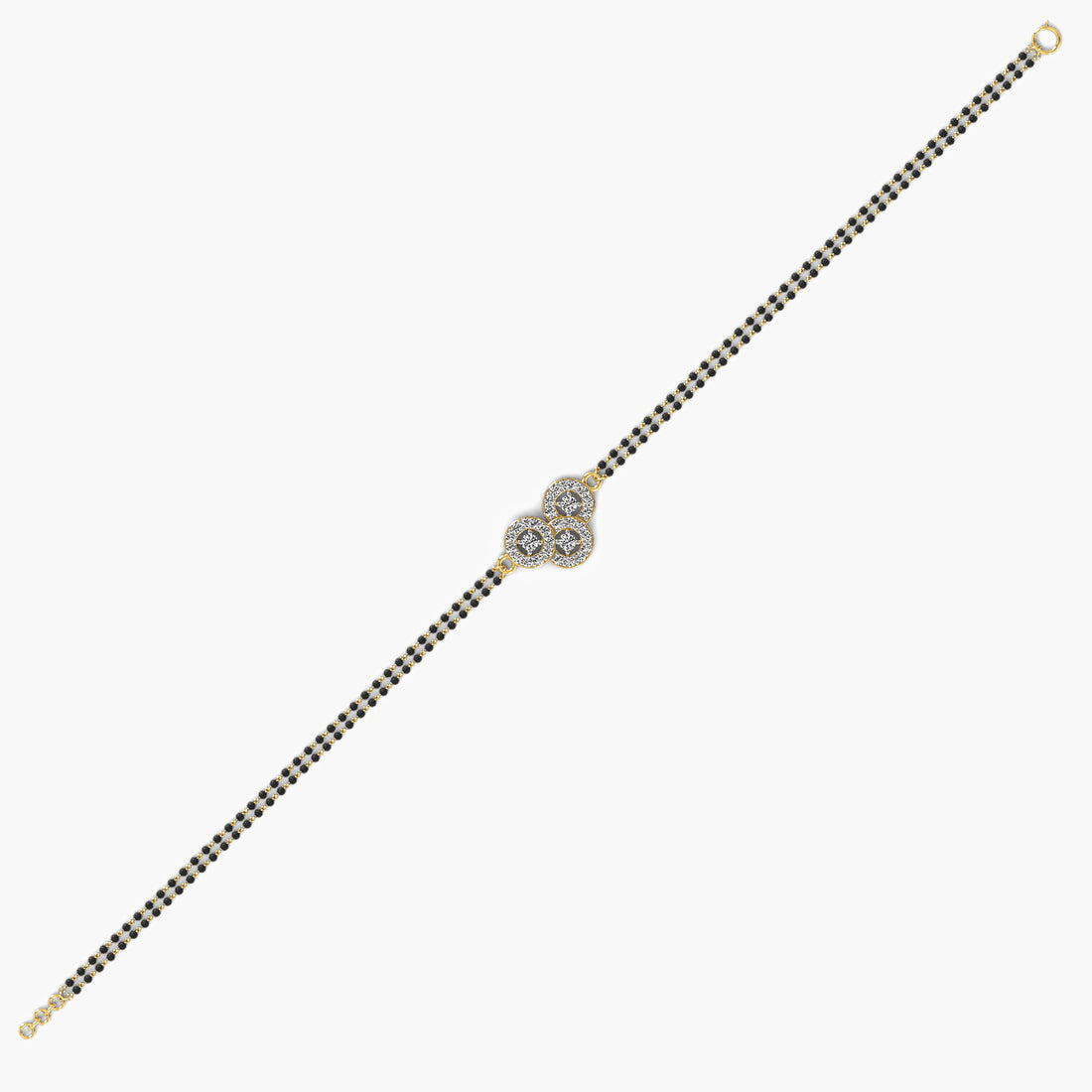 Sutra Glow Bracelet - Standard View in Yellow Gold - Diamond Bracelet by Moena