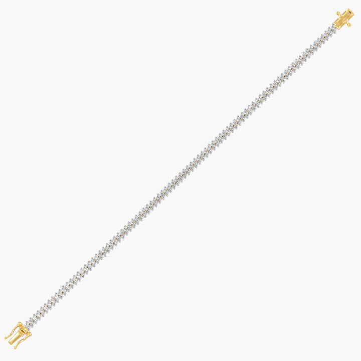 Twist Shine 0.02 ct Diamond Tennis Bracelet
