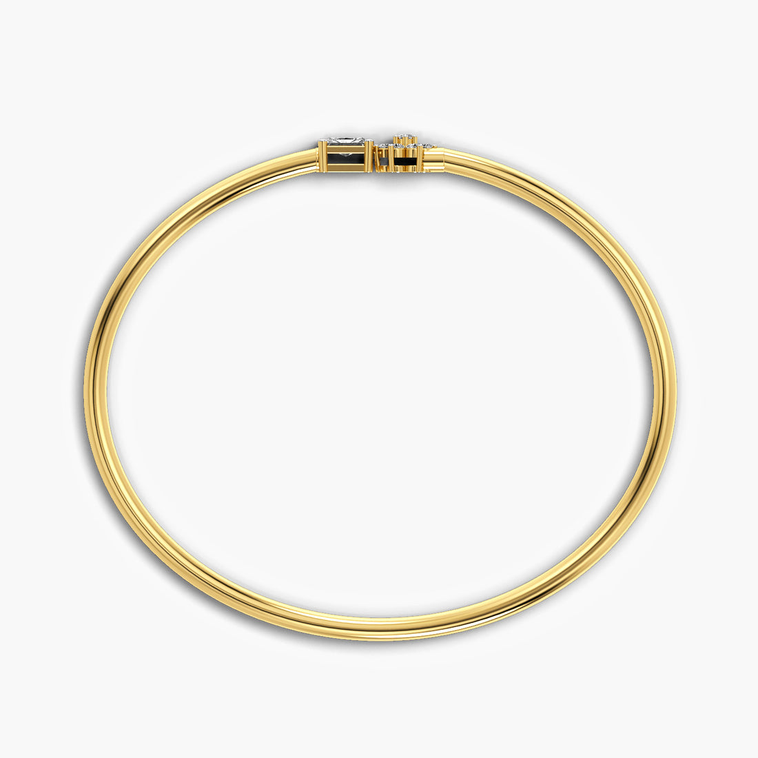 Snow Queen Bracelet - Standard View in Yellow Gold - Diamond Bracelet by Moena