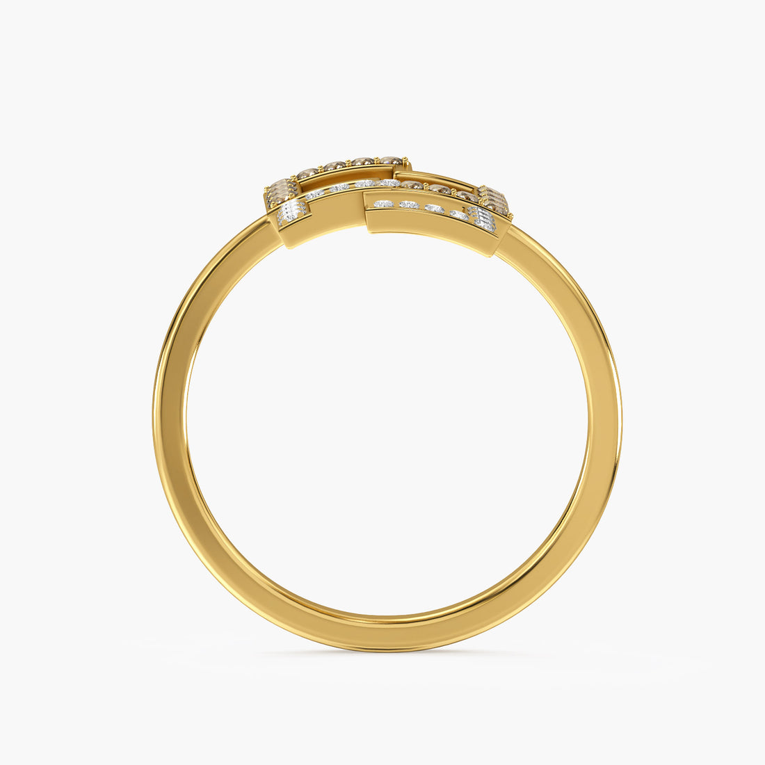 Eden’s Secret - Front View in Yellow Gold - Diamond Ring by Moena