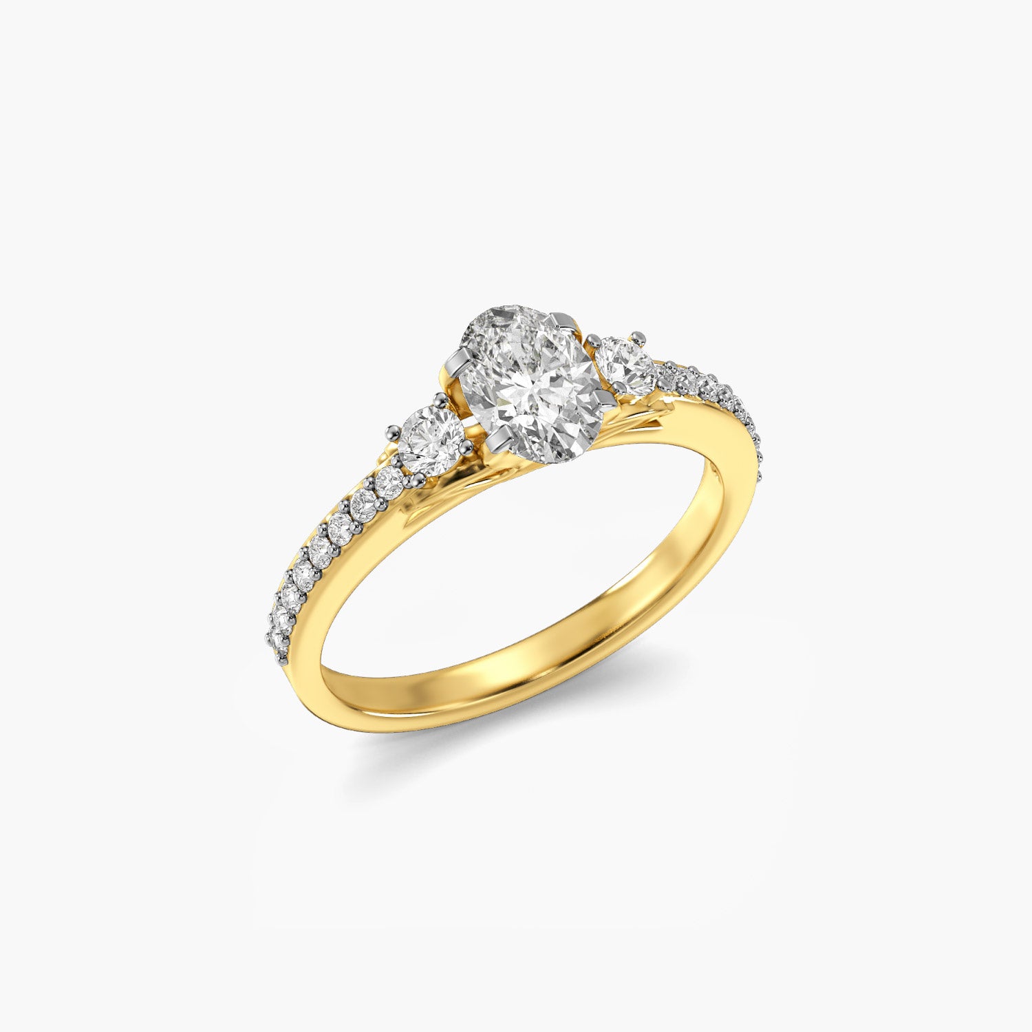 Crowned Oval Ring