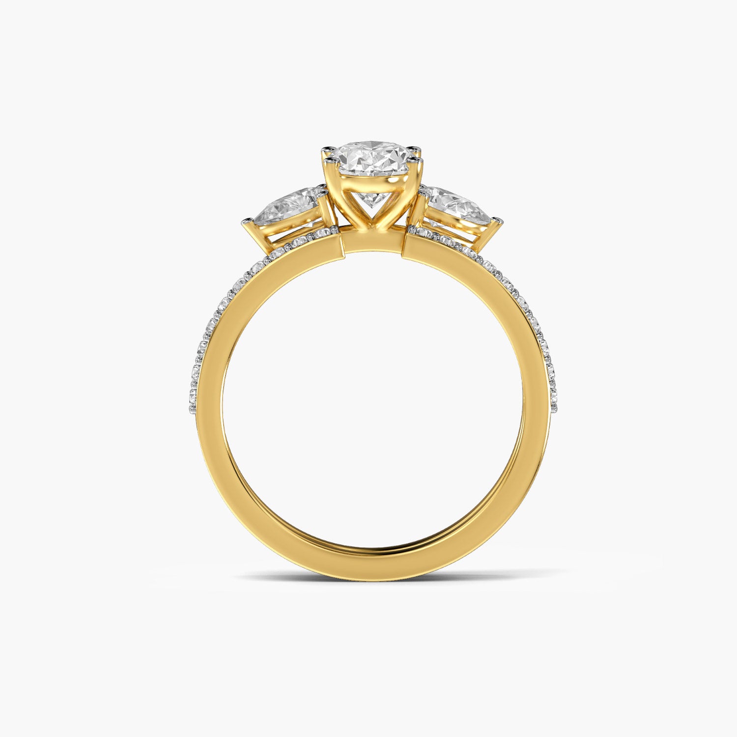 Regal Halo Trio Ring