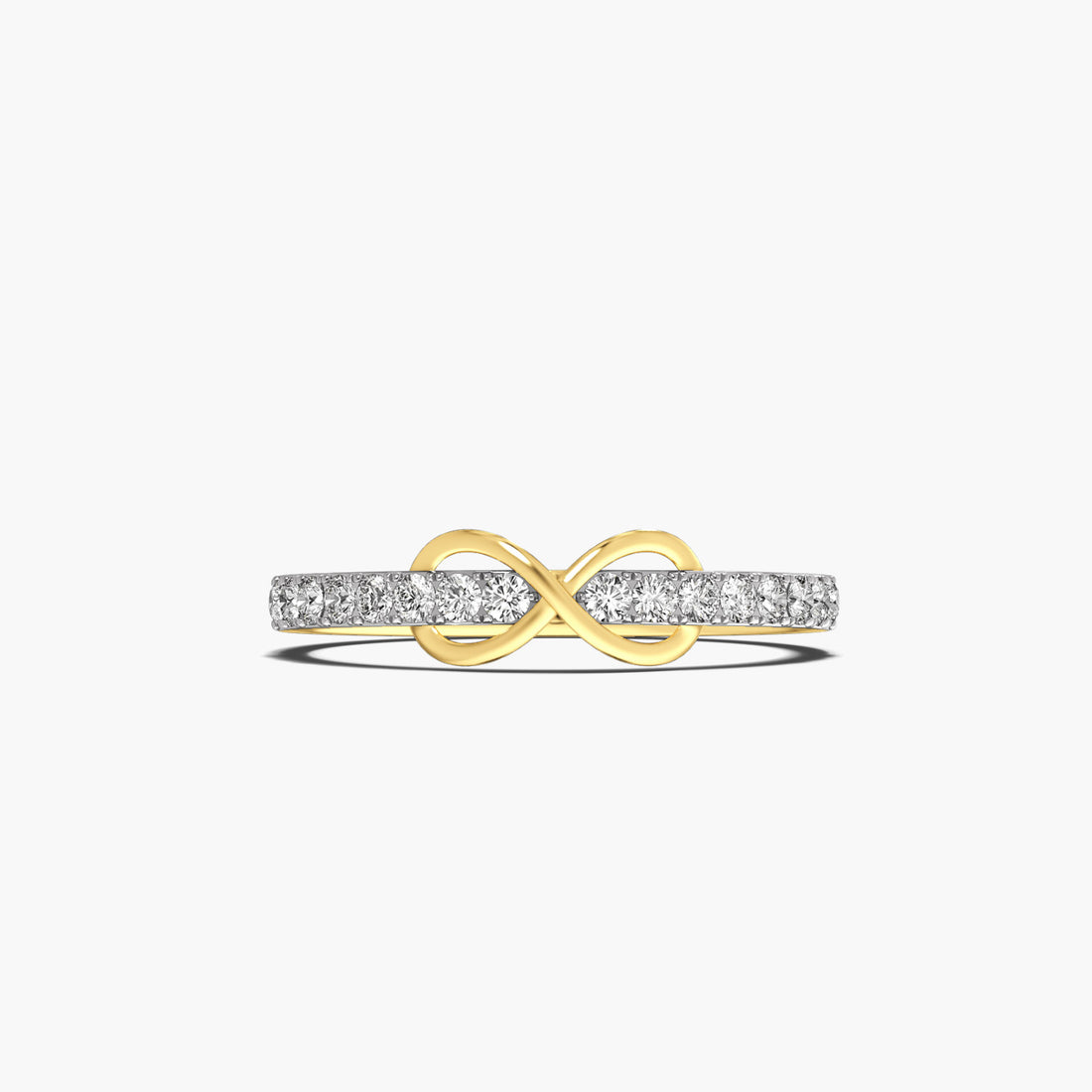 Boundless Affection - Top View in Yellow Gold - Diamond Ring by Moena