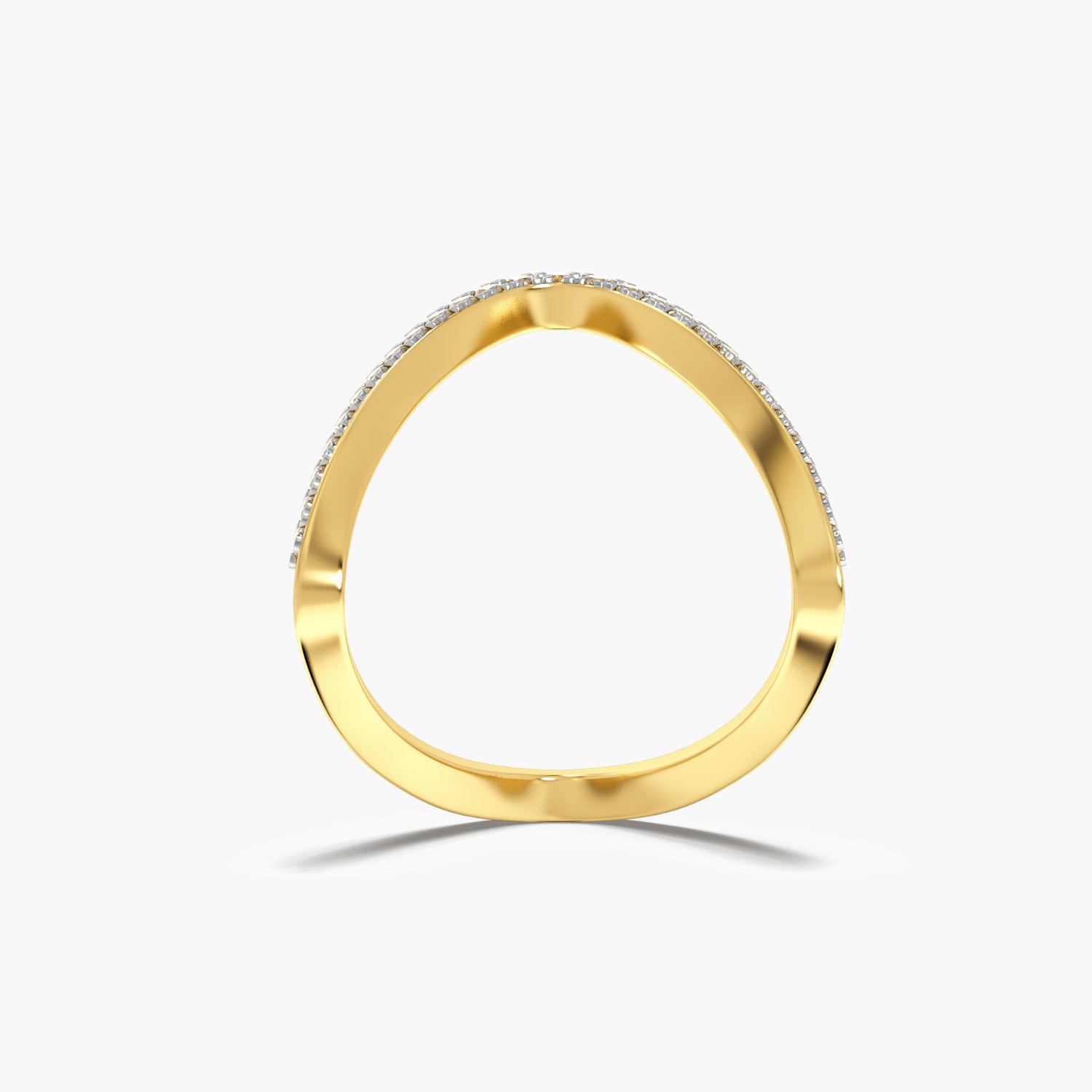 Chevron Lab-Grown Diamond Ring - Moena