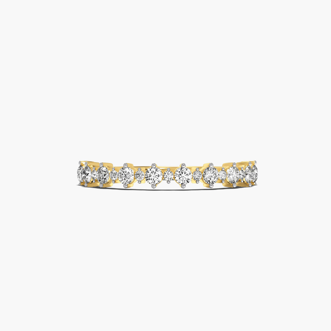 Pure Harmony - Top View in Yellow Gold - Diamond Ring by Moena