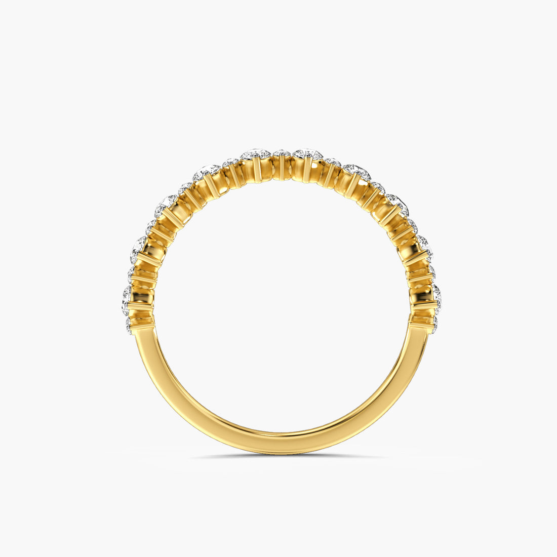 Pure Harmony - Front View in Yellow Gold - Diamond Ring by Moena