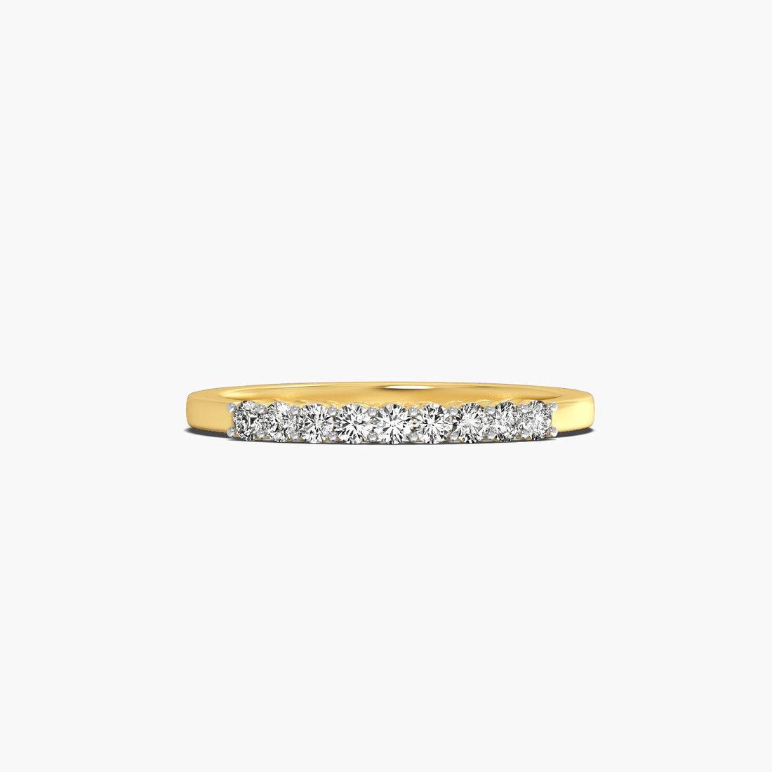 Radiant Circle - Top View in Yellow Gold - Radiant Diamond Ring by Moena