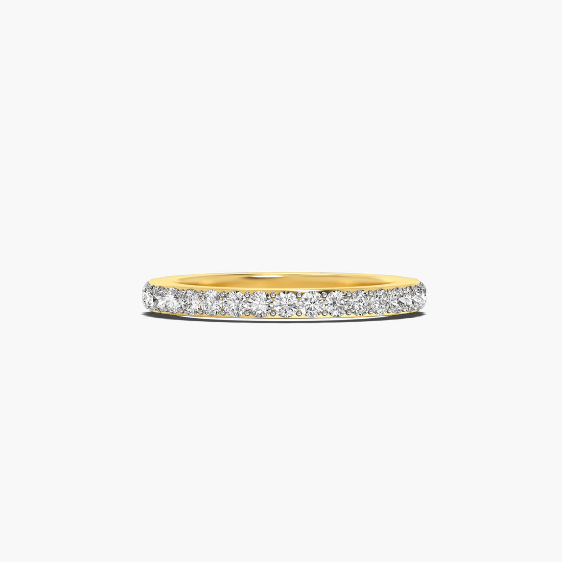 Eternal Touch - Top View in Yellow Gold - Diamond Ring by Moena