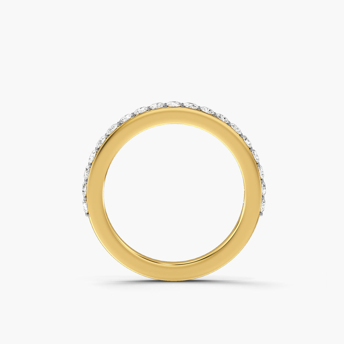 Eternal Touch - Front View in Yellow Gold - Diamond Ring by Moena