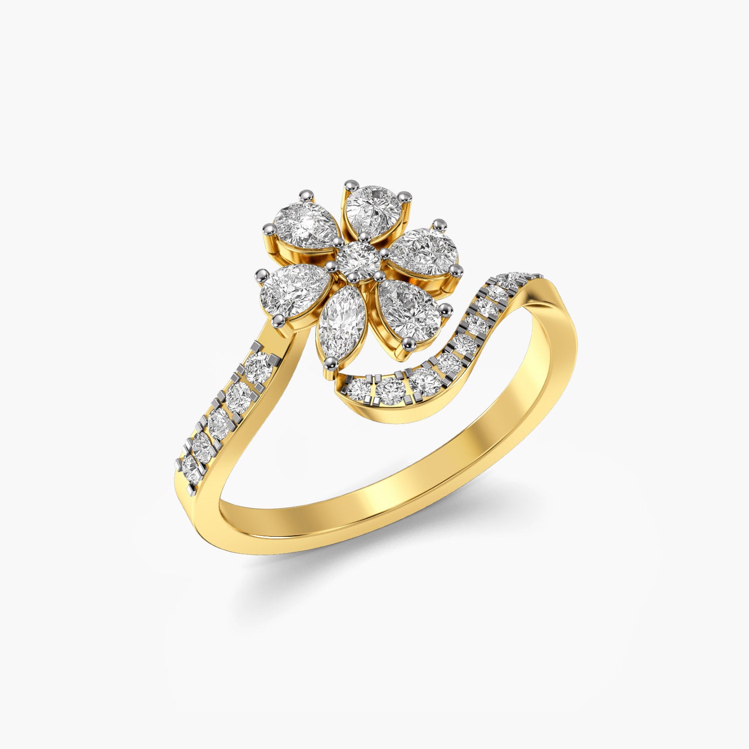 Floral Diamond Ring - Moena