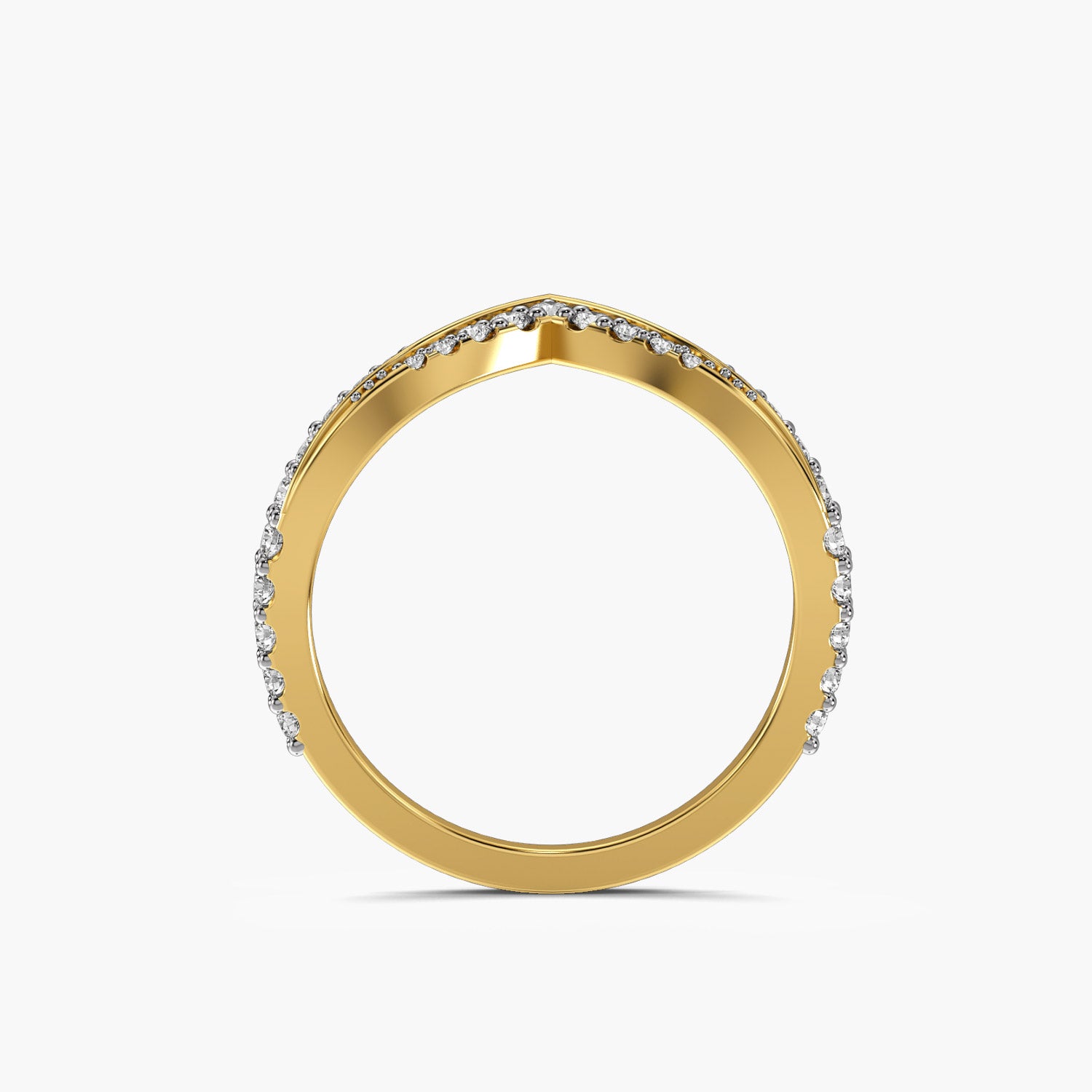 Elegant Chevron Ring - Moena