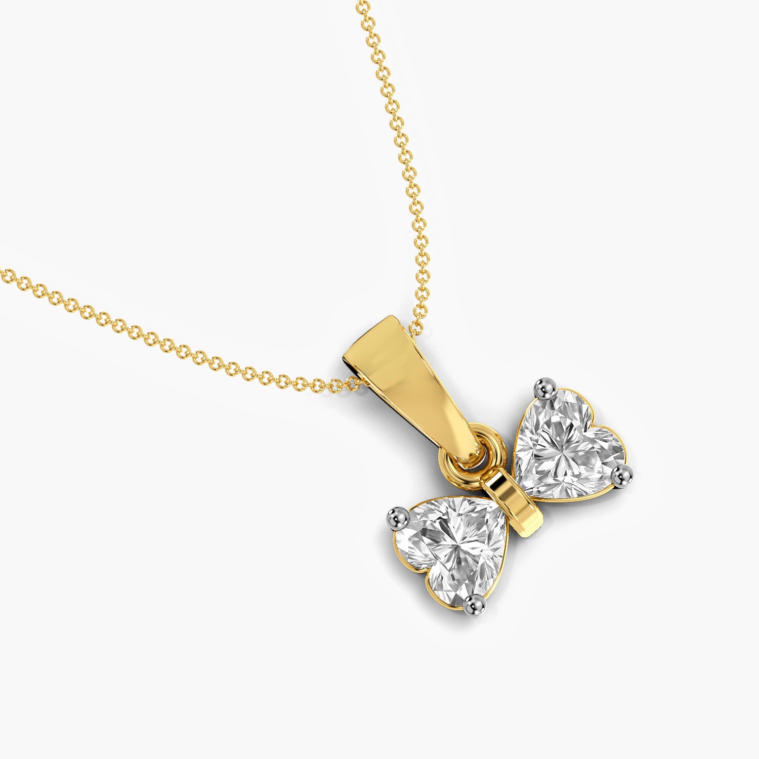 Heart Bow Pendant - Moena
