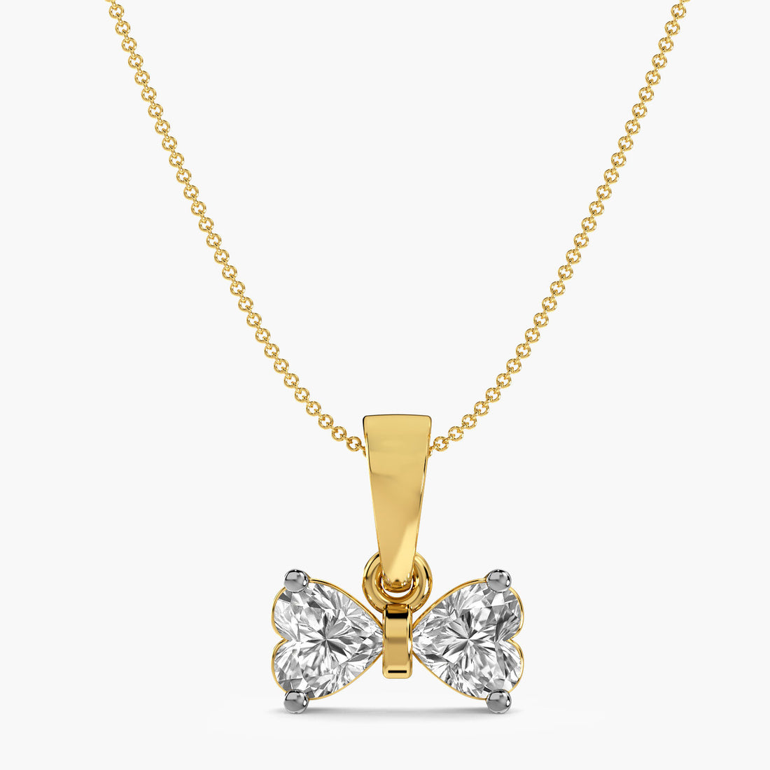 Heart Bow Pendant - Moena