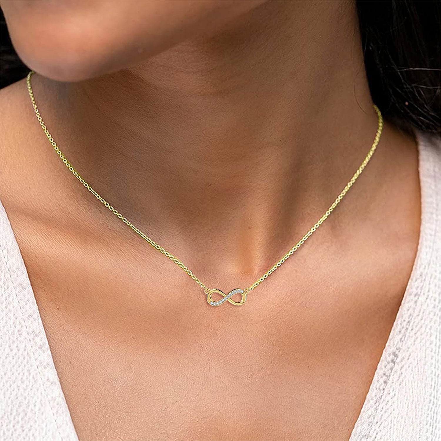Infinity Pendant(With Chain) - MOENA | Lab Grown Diamond Jewellery