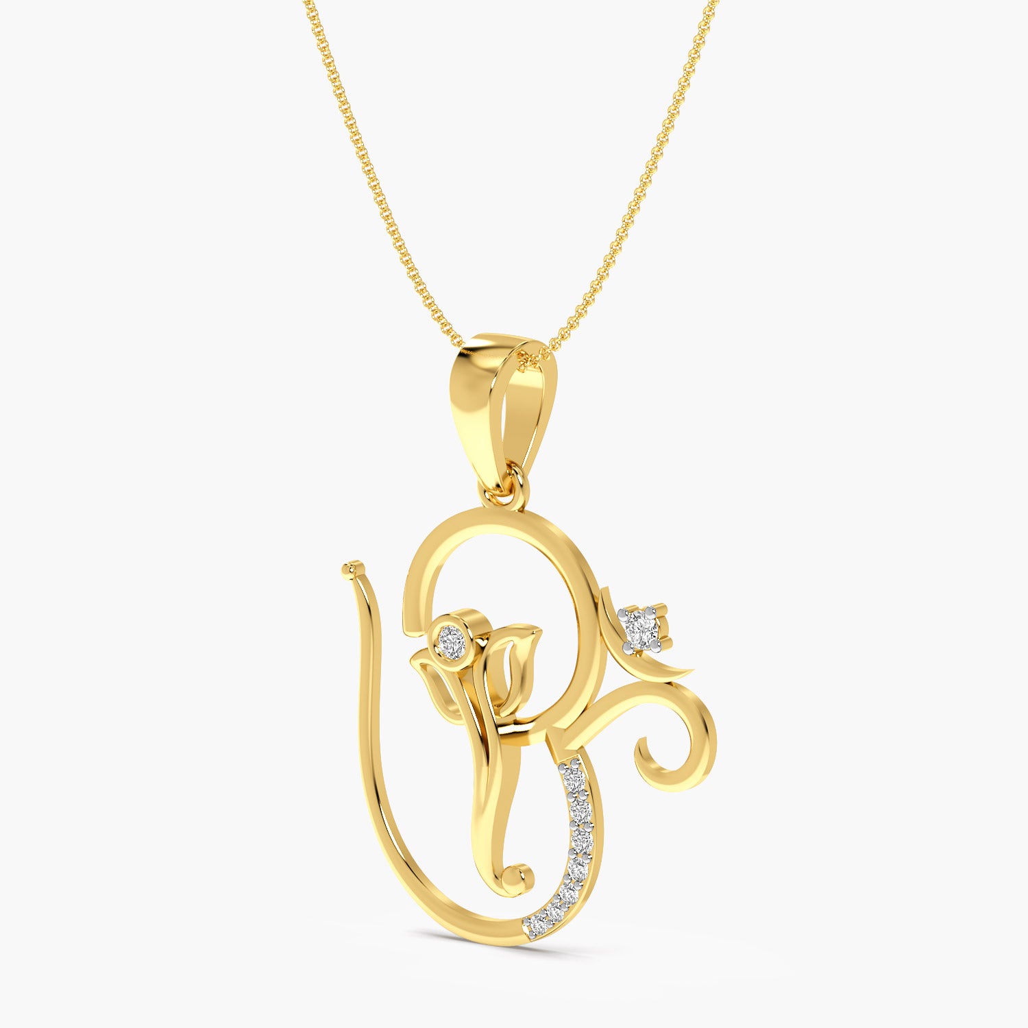 Divine Ganesha Lab-Grown Diamond Pendant - Moena