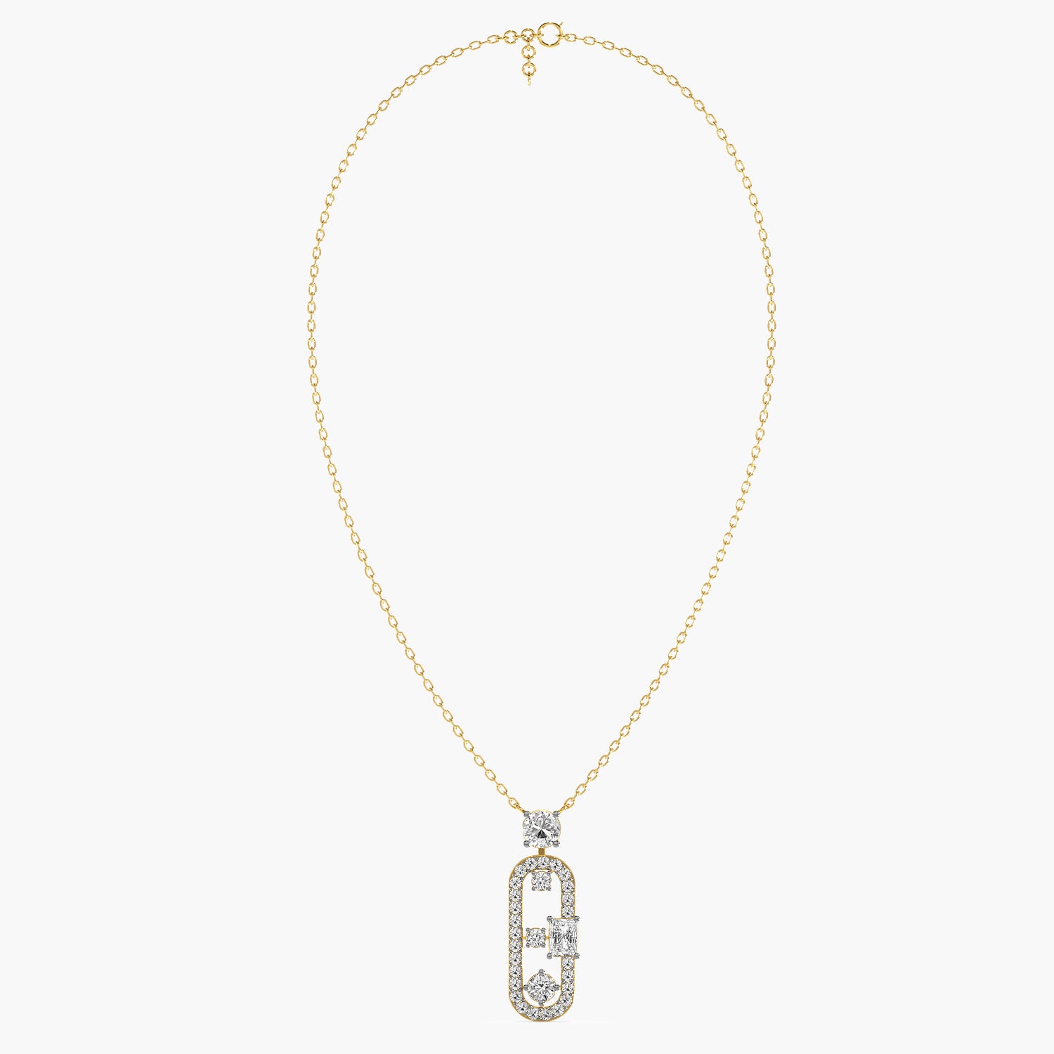 Oval Radiance Pendant(With chain)