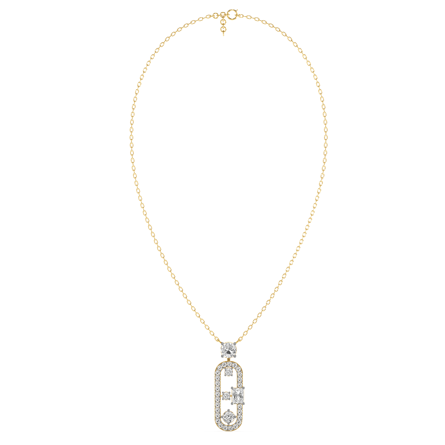 Oval Radiance Pendant(With chain)