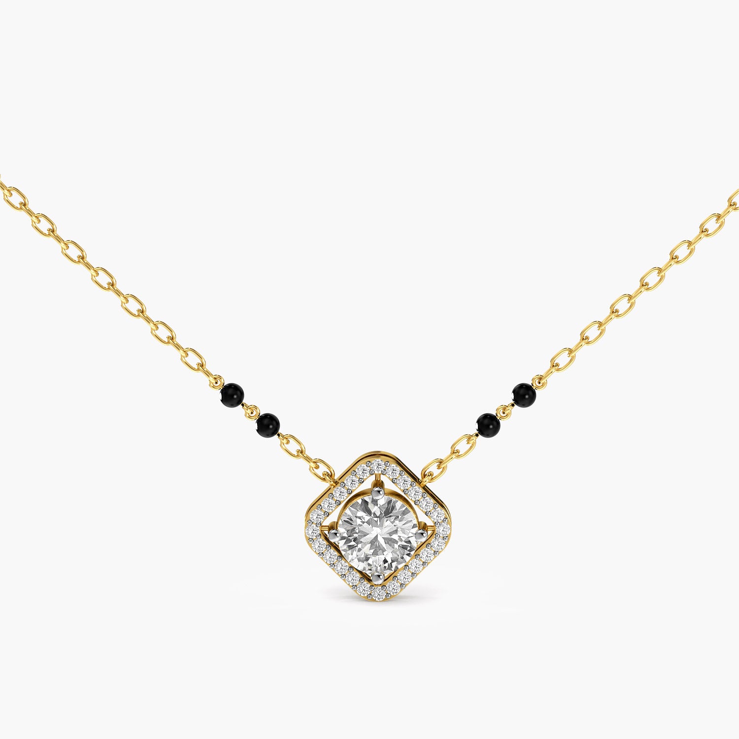 Square Halo Mangalsutra