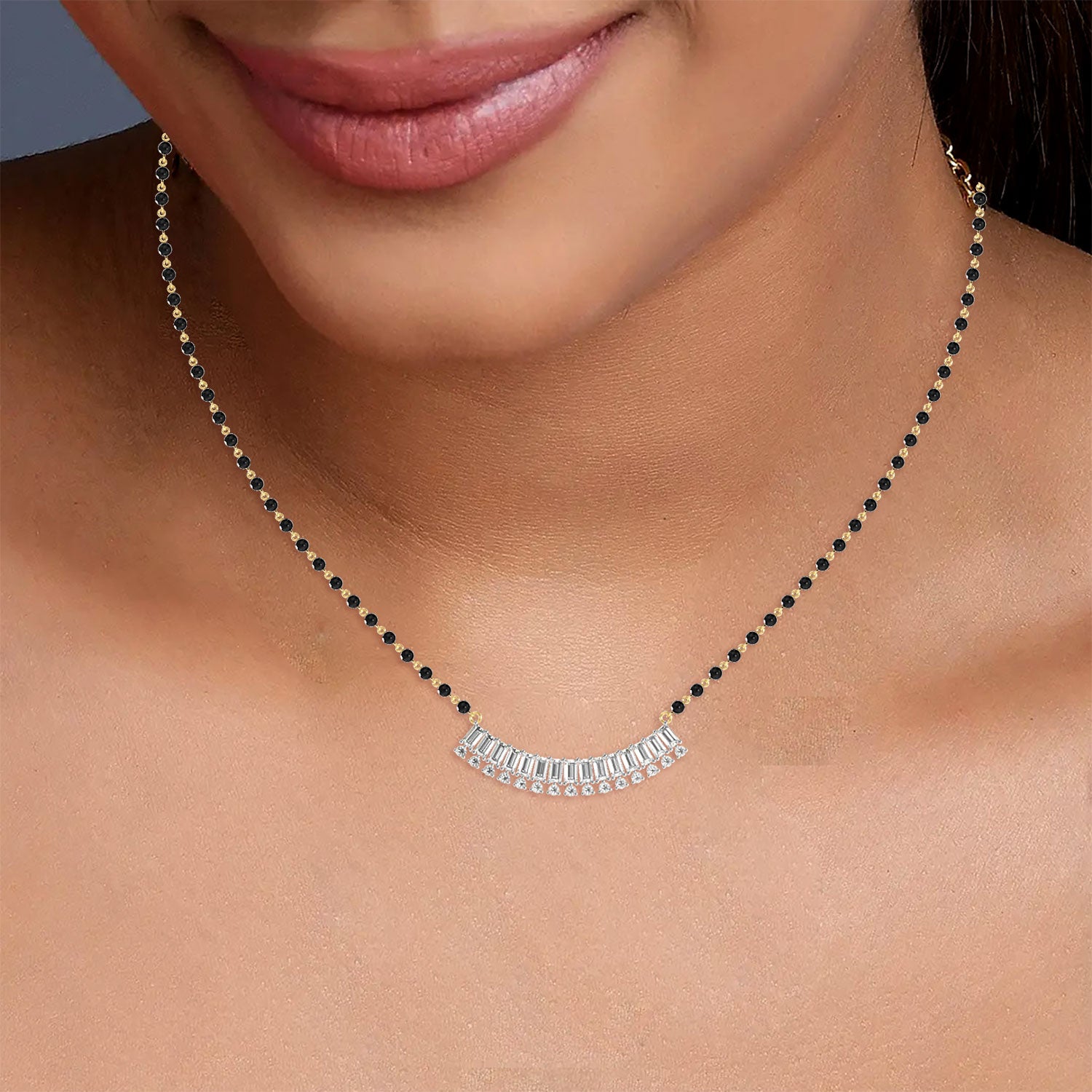 Baguette Fan Mangalsutra