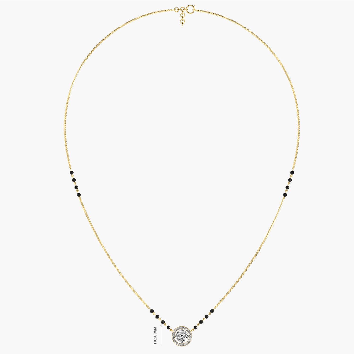 Classic Halo Mangalsutra Set (With chain)