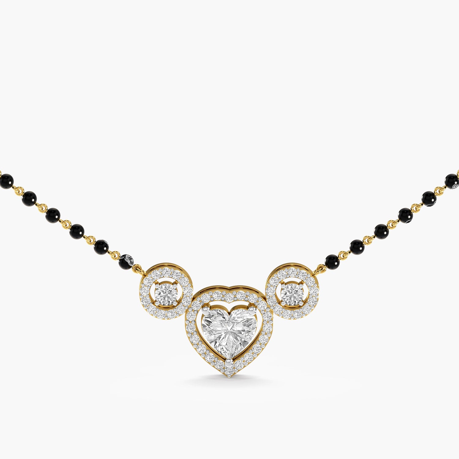 Heart Halo Mangalsutra