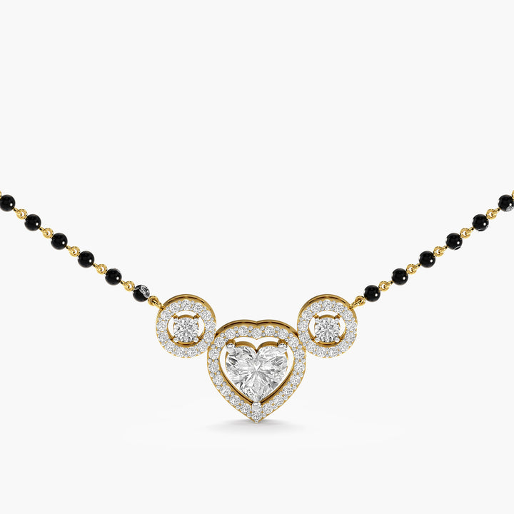 Heart Halo Mangalsutra