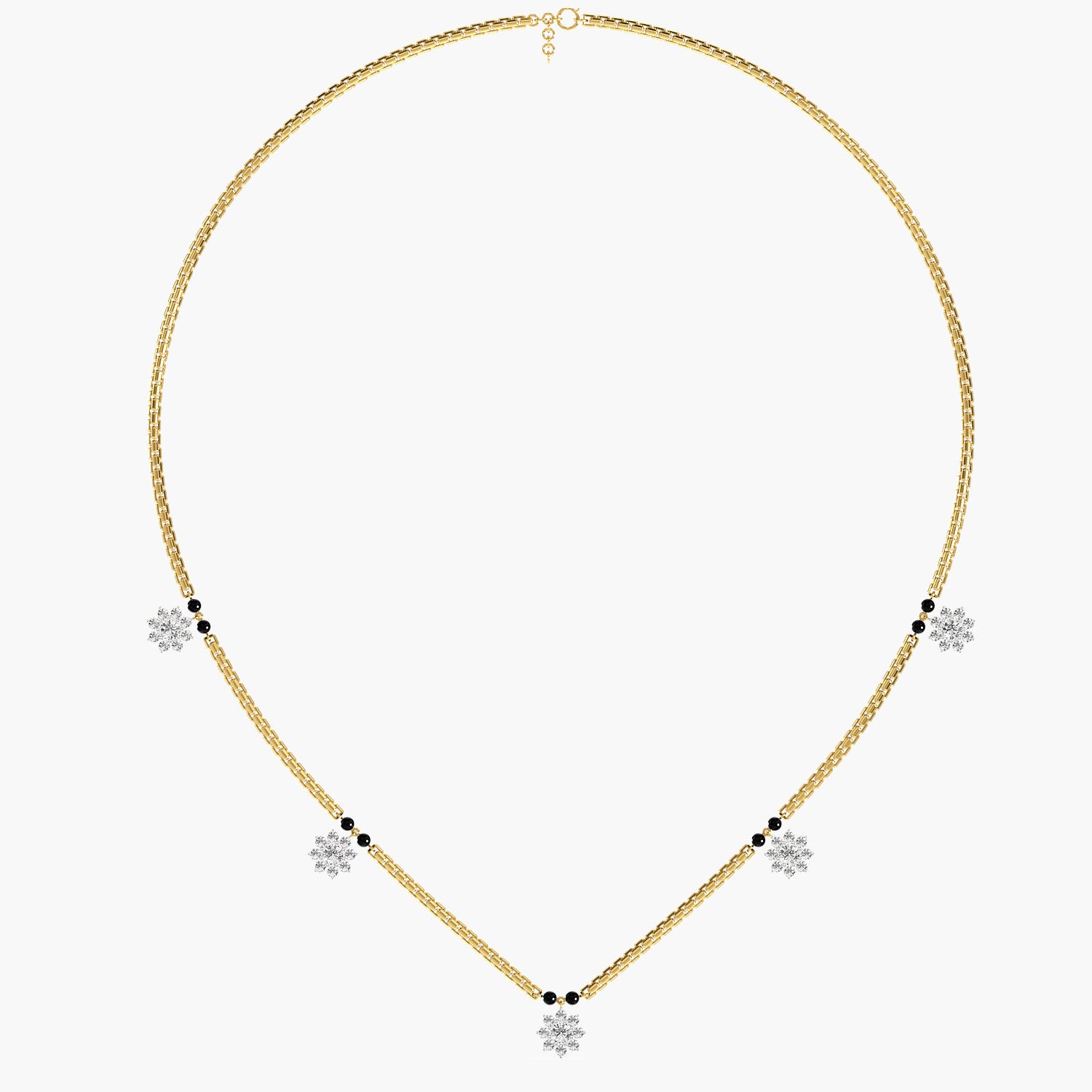 Bold Link Floral Mangalsutra