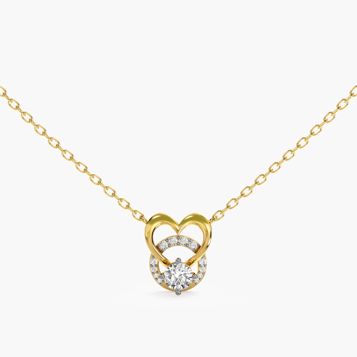 Twin Heart Diamond Mangalsutra