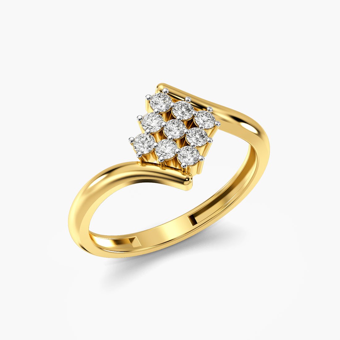 Aurora Cluster Lab-Grown Diamond Ring