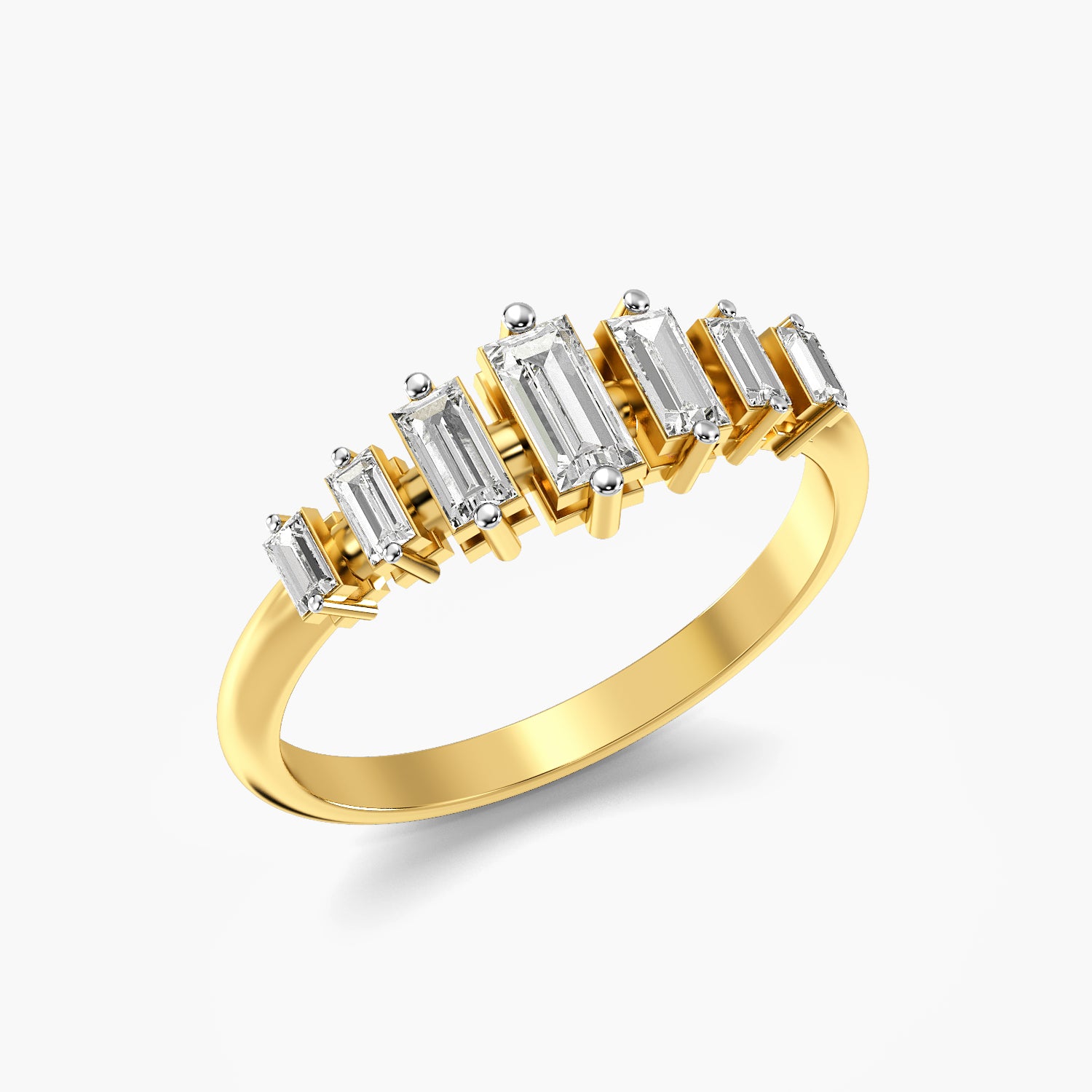 Radiant Baguette Lab-Grown Diamond Ring