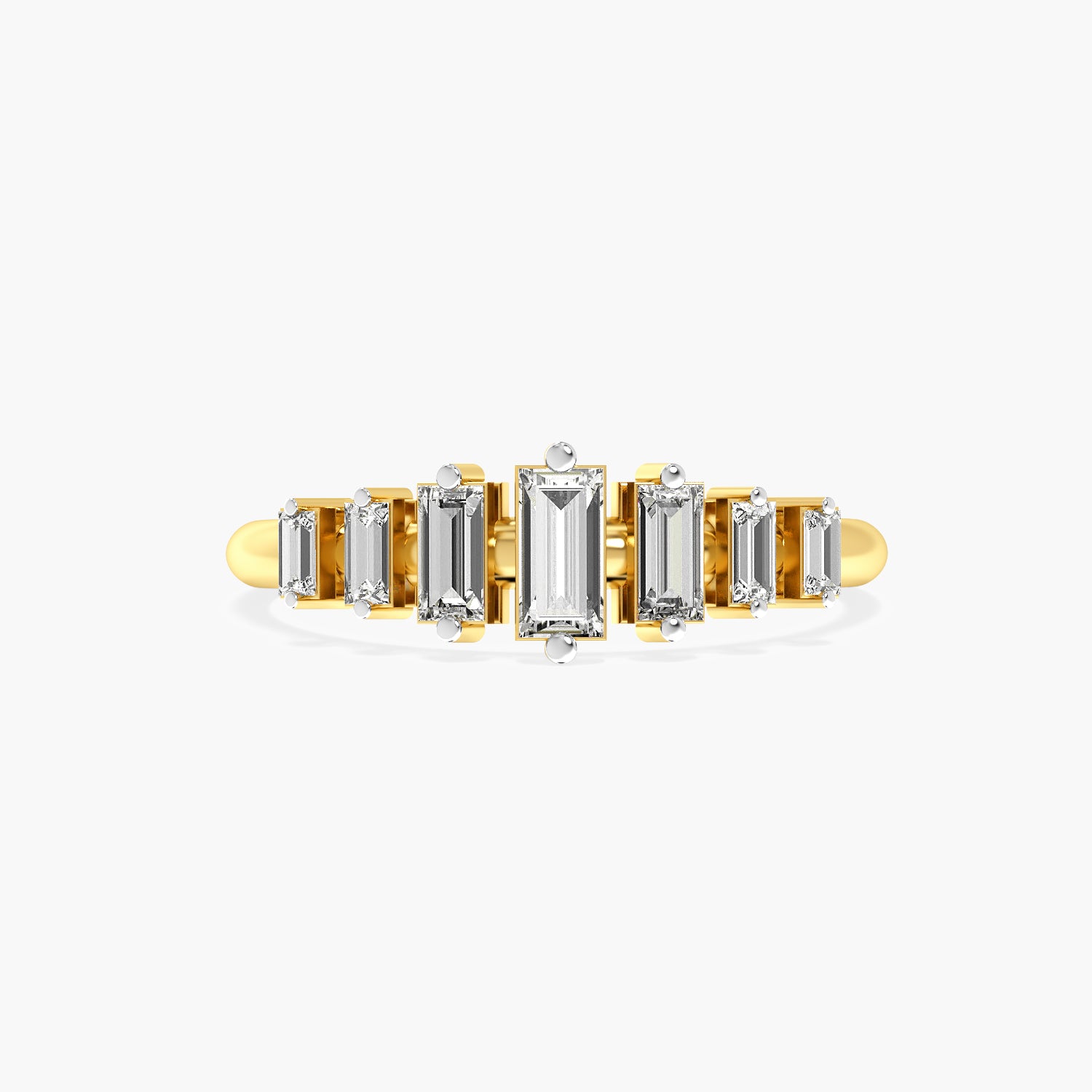 Radiant Baguette Lab-Grown Diamond Ring