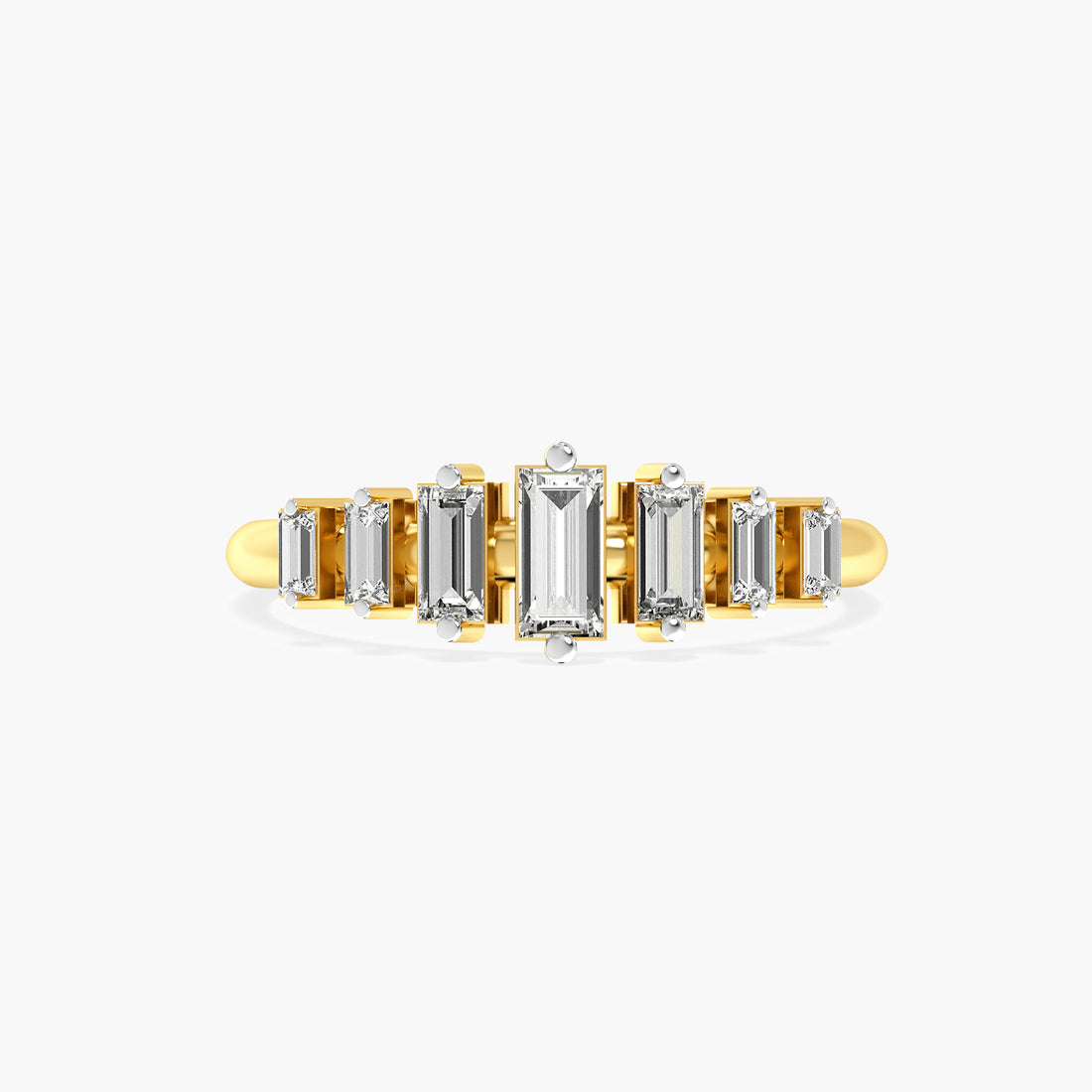 Radiant Baguette Lab-Grown Diamond Ring