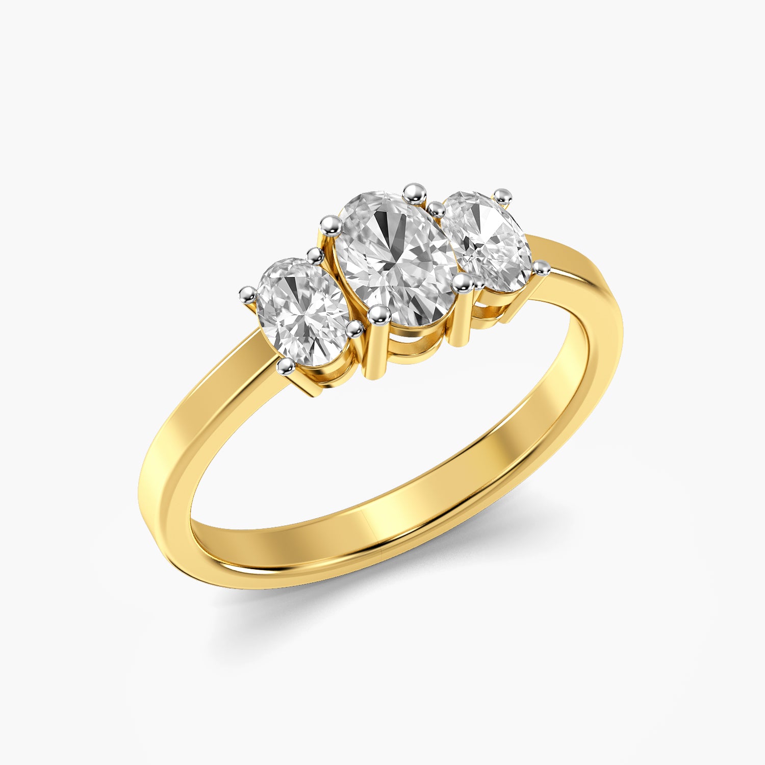 Trinity Oval Lab-Grown Diamond Ring