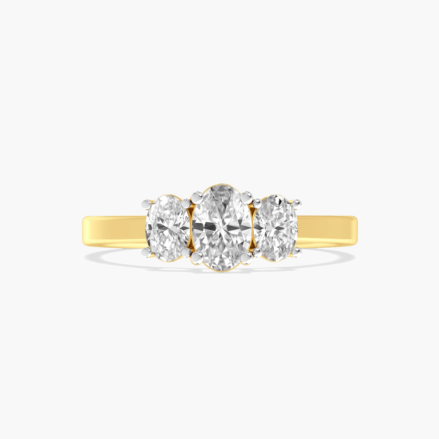 Trinity Oval Lab-Grown Diamond Ring