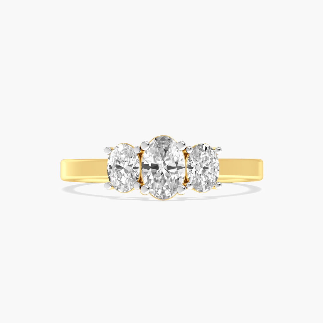 Trinity Oval Lab-Grown Diamond Ring