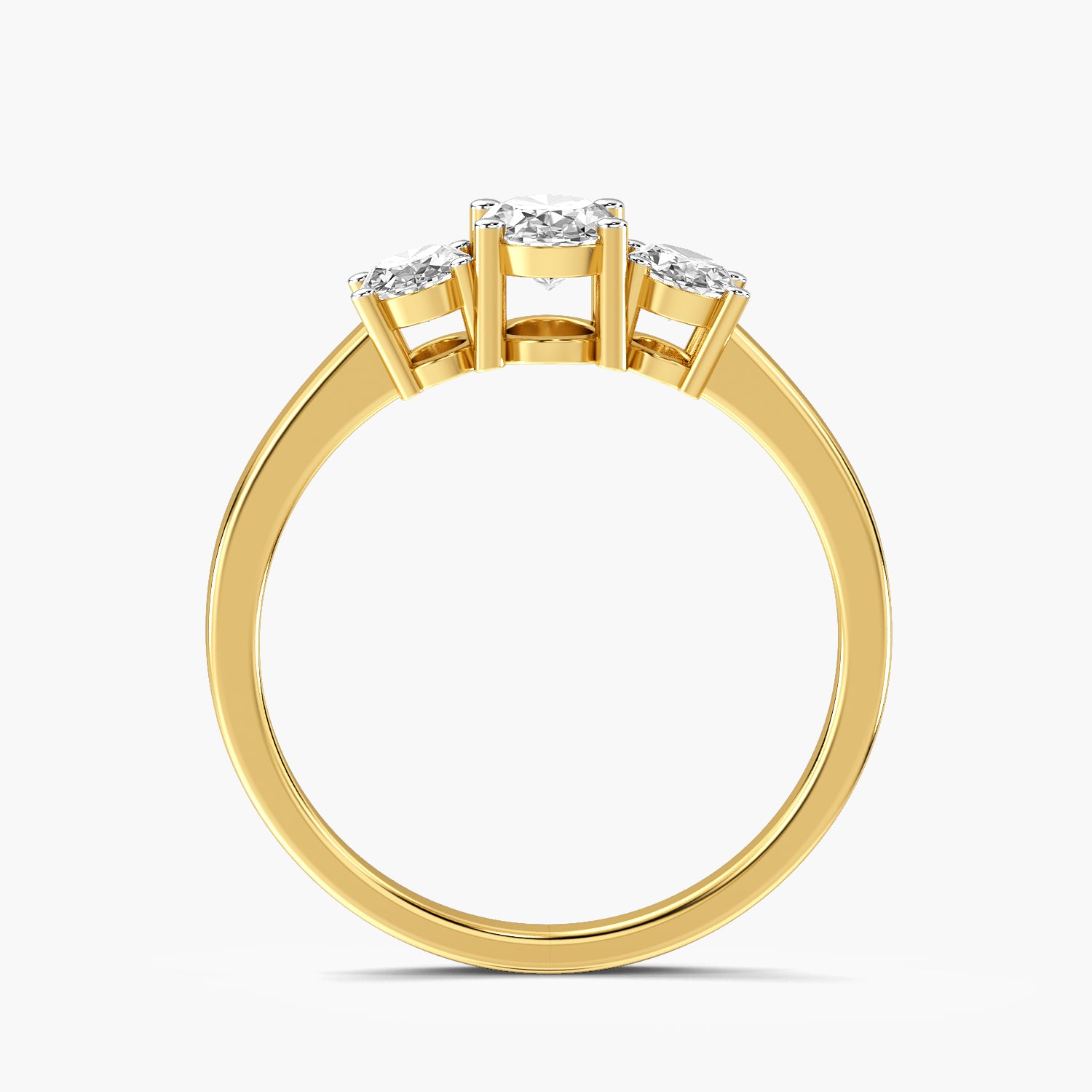 Trinity Oval Lab-Grown Diamond Ring