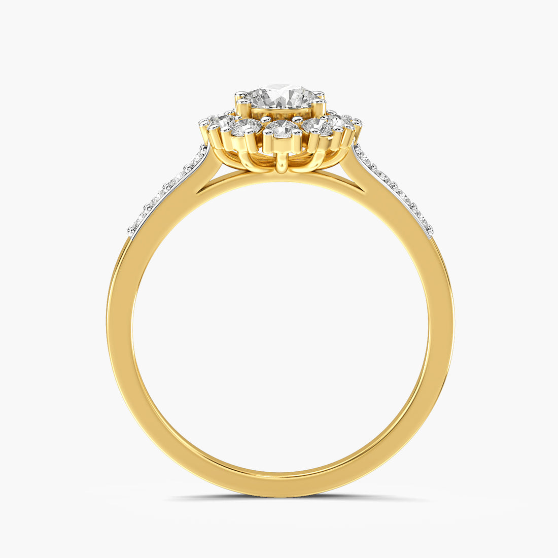 Celestia Halo Lab-Grown Diamond Ring