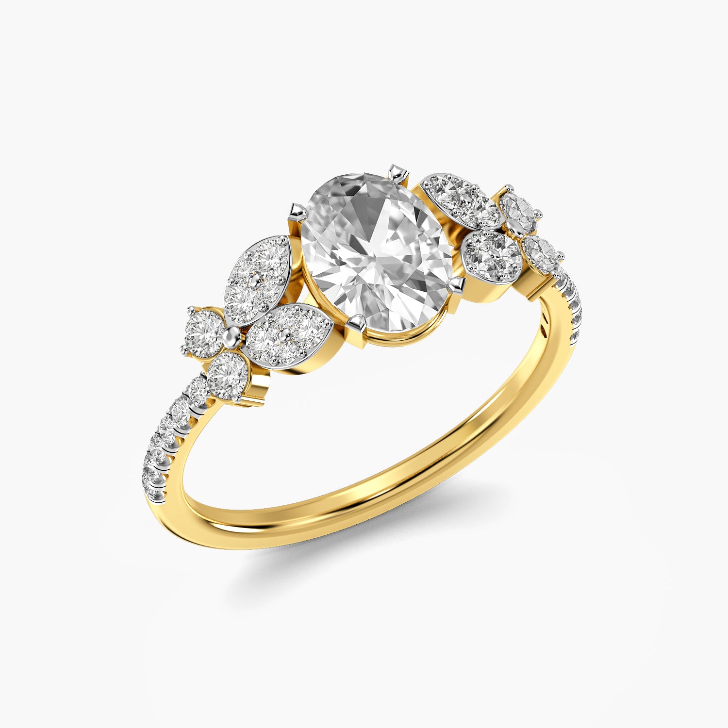 Aurelle Oval Blossom Ring