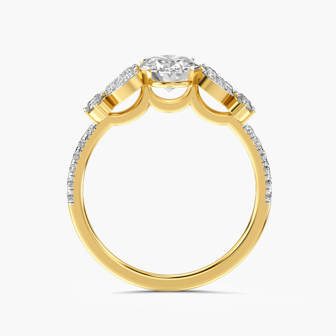 Aurelle Oval Blossom Ring
