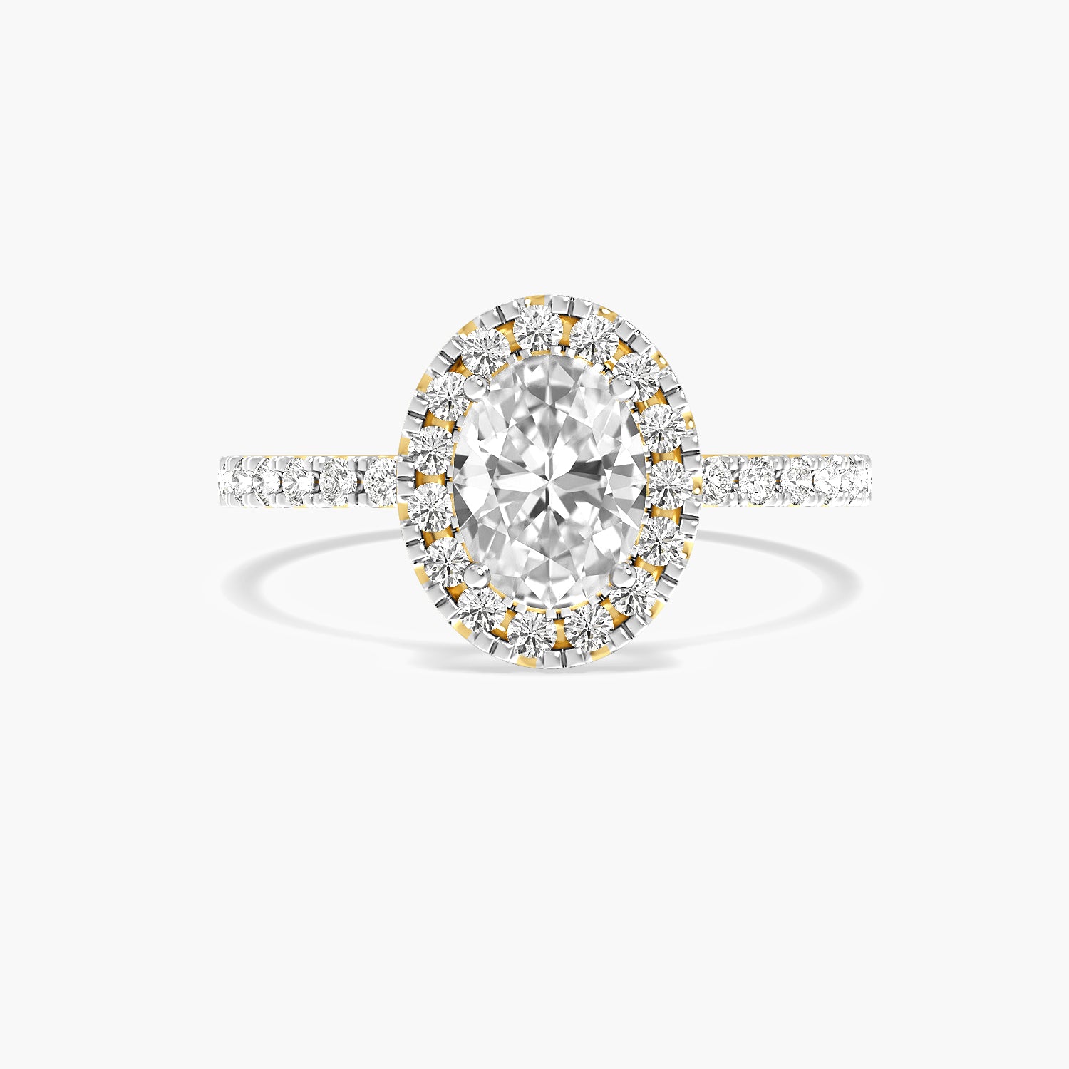 Aurelle Oval Halo Ring