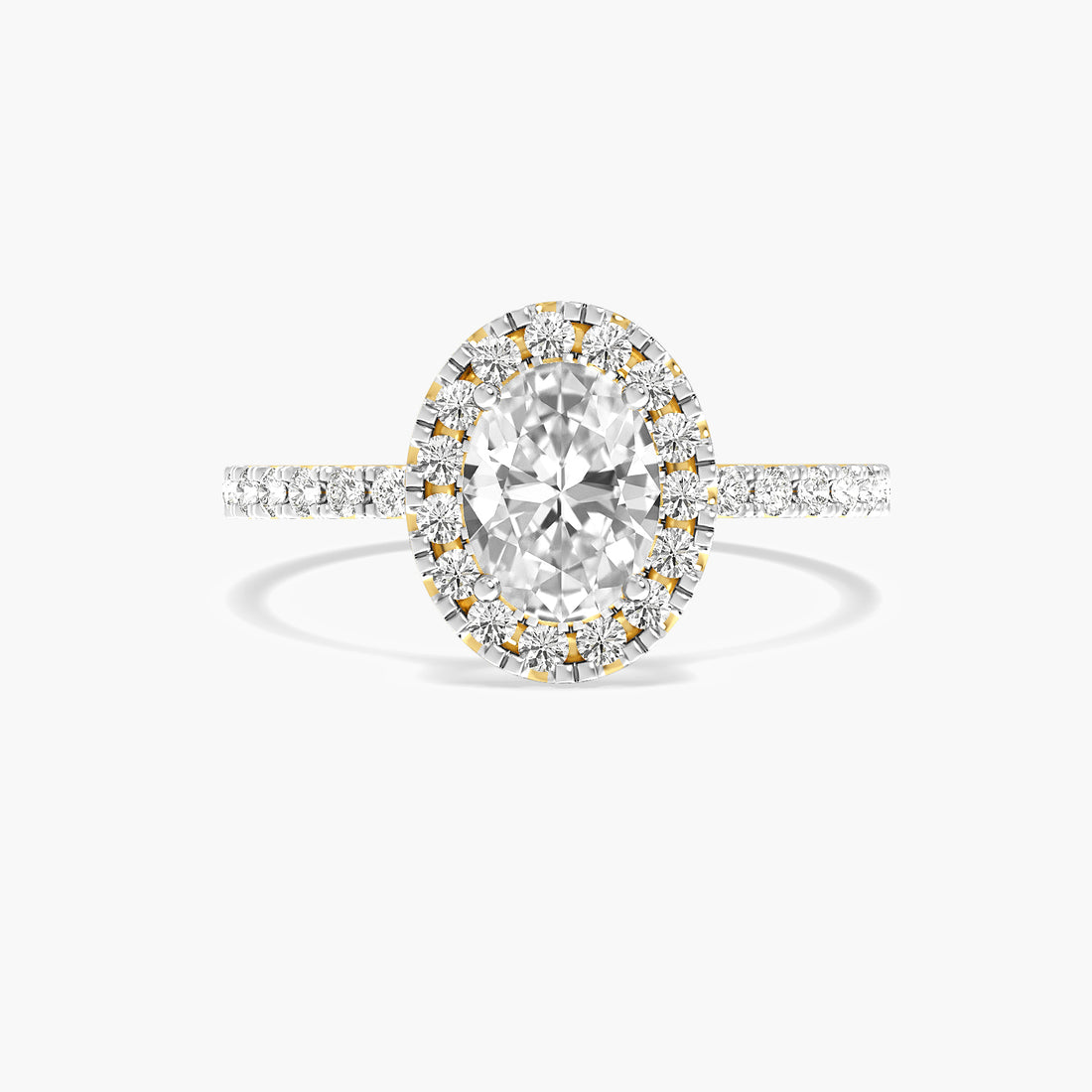 Aurelle Oval Halo Ring